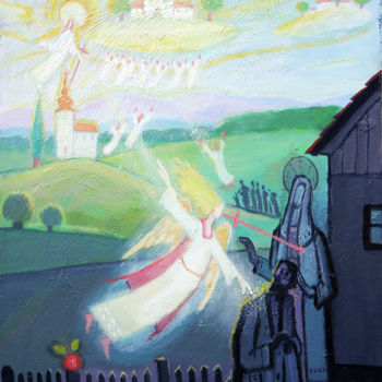 Pintura intitulada "Hope of the exiled" por Vladimir Bašić Šoto, Obras de arte originais, Óleo