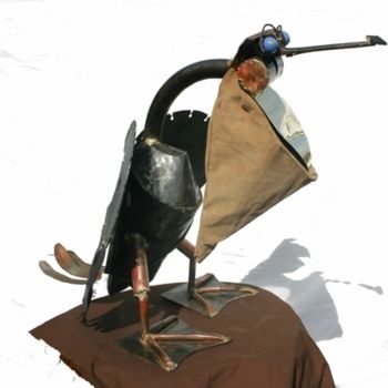 Escultura titulada "Pélican" por Soud'Art, Obra de arte original