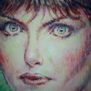 Painting titled "Diane Tell" by Soul, Original Artwork, Oil