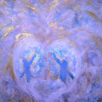 Painting titled "The Awakened Heart" by Eveline Maria Smith, Original Artwork, Oil