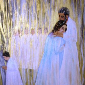 Painting titled "In Souls' Grace" by Eveline Maria Smith, Original Artwork, Oil