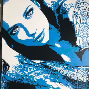 Painting titled "Dentelle" by Dom, Original Artwork, Acrylic