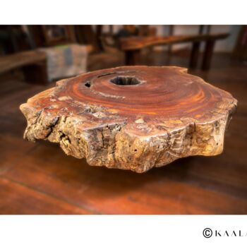 Diseño titulada "Table basse en acaj…" por Soumaila Kanla, Obra de arte original, Mueble