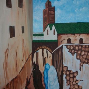 Painting titled "salé medina" by Soumicha Bachiri, Original Artwork