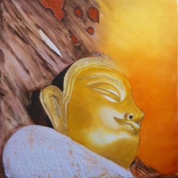 Pittura intitolato "boudha-birman-fin.j…" da Katia, Opera d'arte originale