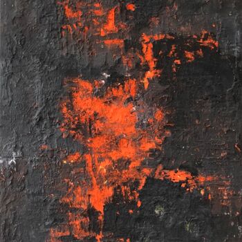 Peinture intitulée "magma" par Souris, Œuvre d'art originale