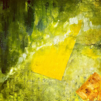Peinture intitulée "New canva green" par Souris, Œuvre d'art originale, Acrylique