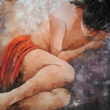 Pintura titulada "descanso.jpg" por Marie-Claire De Sousa, Obra de arte original, Oleo