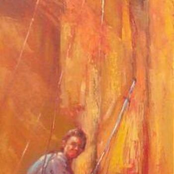 Pintura titulada "Escalada" por Sousa Rodrigues, Obra de arte original