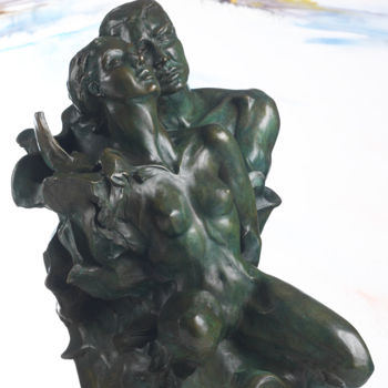 Escultura intitulada "Les Amants" por Soussan-Morin, Obras de arte originais