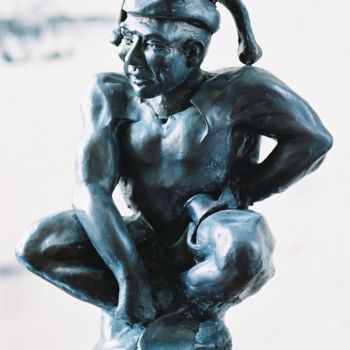 Sculpture titled "Le Fou" by Soussan-Morin, Original Artwork, Metals