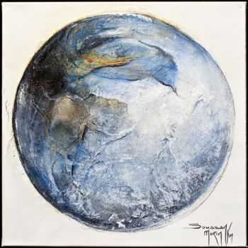 Картина под названием "Sphère Bleue" - Soussan-Morin, Подлинное произведение искусства