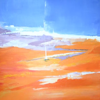 Peinture intitulée "Mer et Sable" par Soussan-Morin, Œuvre d'art originale