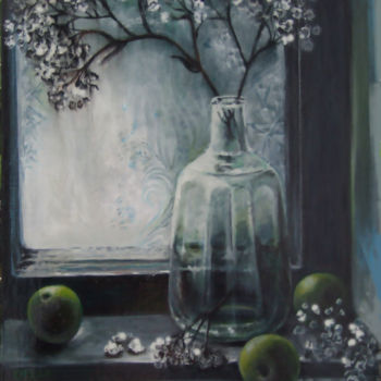 绘画 标题为“Сумеречное окно” 由Слёзкина Ольга, 原创艺术品, 油