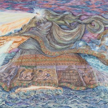 Картина под названием "Кипящая мазь" - Екатерина Ильина (Катарина Лав), Подлинное произведение искусства, Гуашь