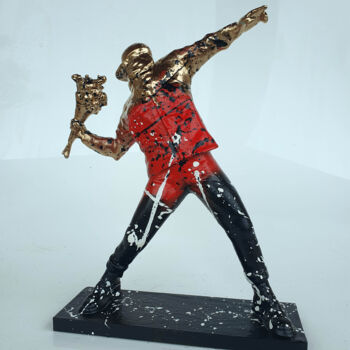 Sculpture intitulée "SPACO Anarchy banks…" par Spaco, Œuvre d'art originale, Résine