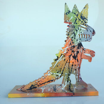 Escultura intitulada "SPACO    Dino Basqu…" por Spaco, Obras de arte originais, Resina
