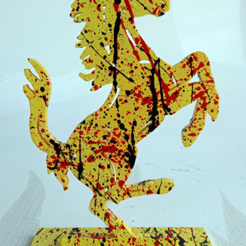 Sculpture intitulée "SPACO King Ferrari,…" par Spaco, Œuvre d'art originale, Résine