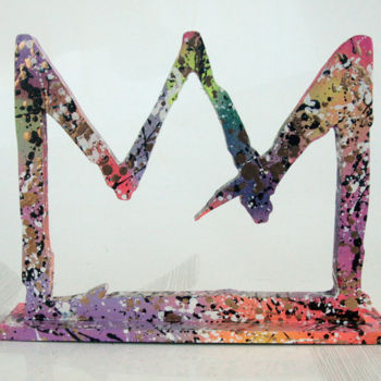 Sculpture intitulée "SPACO King Basquiat…" par Spaco, Œuvre d'art originale, Résine