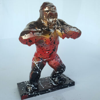 Скульптура под названием "SPACO King Gorilla…" - Spaco, Подлинное произведение искусства, Смола