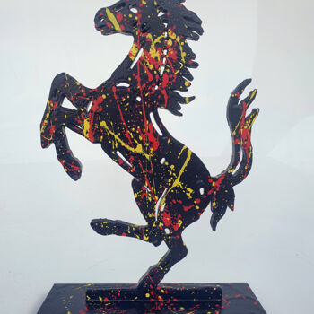 Sculpture intitulée "SPACO King Ferrari,…" par Spaco, Œuvre d'art originale, Résine