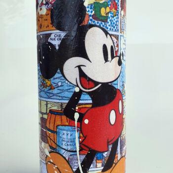 Sculpture intitulée "SPACO Bombe Mickey…" par Spaco, Œuvre d'art originale, Collages