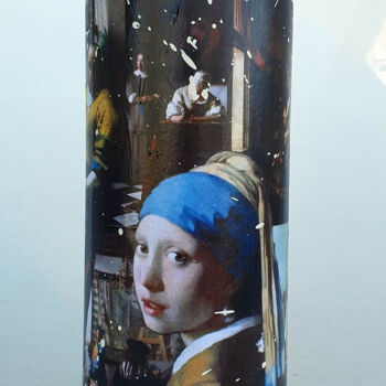 Sculpture titled "SPACO Bombe Vermeer…" by Spaco, Original Artwork, Metals