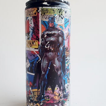 Sculpture titled "SPACO Bombe Batman…" by Spaco, Original Artwork, Metals
