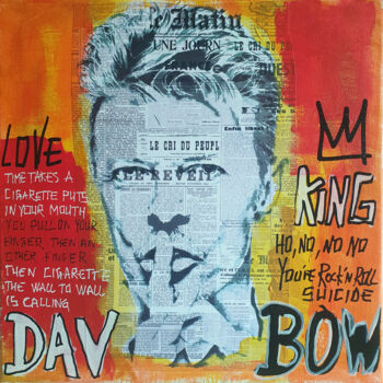 Peinture intitulée "SPACO Bowie, 2023…" par Spaco, Œuvre d'art originale, Acrylique