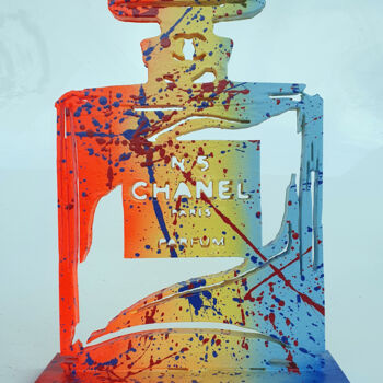 Sculpture intitulée "SPACO N°5 Chanel Co…" par Spaco, Œuvre d'art originale, Acrylique