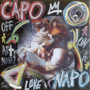 Картина под названием "SPACO Napoleon , 20…" - Spaco, Подлинное произведение искусства, Акрил Установлен на Деревянная рама…