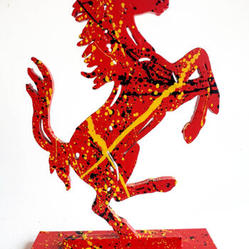 Sculpture titled "SPACO King Ferrari,…" by Spaco, Original Artwork, Resin