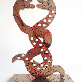 Sculpture intitulée "SPACO Serpents de N…" par Spaco, Œuvre d'art originale, Résine