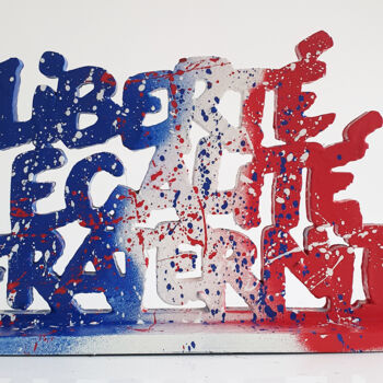 Γλυπτική με τίτλο "SPACO Liberté, Egal…" από Spaco, Αυθεντικά έργα τέχνης, Ακρυλικό