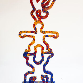 Скульптура под названием "SPACO Acrobates Har…" - Spaco, Подлинное произведение искусства, Смола