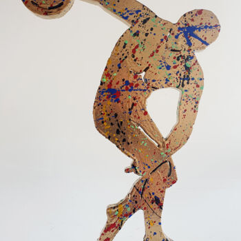 Escultura titulada "Spaco -  Discobole…" por Spaco, Obra de arte original, Resina