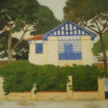 Painting titled "Villa Liberty Monde…" by Eugenia Spanò, Original Artwork