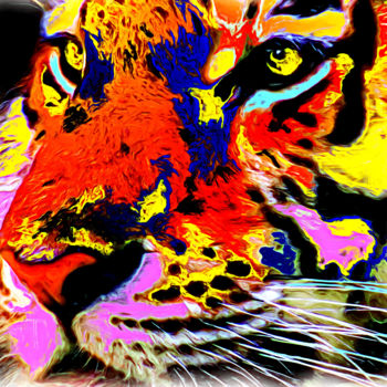 Digital Arts titled "the-tiger-248.jpg" by Joshua Bindseil, Original Artwork, Digital Painting