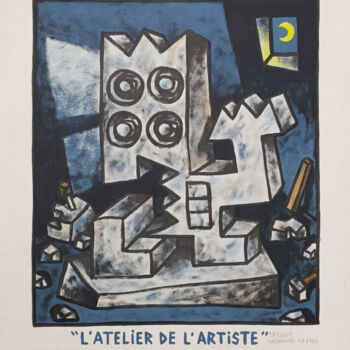 "L’atelier de l’arti…" başlıklı Baskıresim Speedy Graphito tarafından, Orijinal sanat, Dijital baskı
