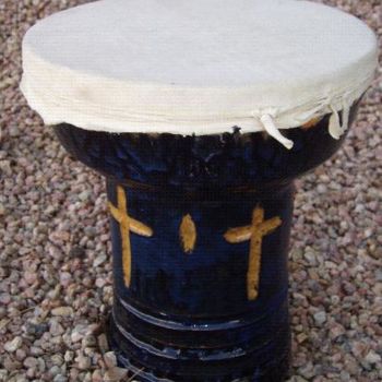 Gravures & estampes intitulée "Ceramic drum" par Andrew Speers, Œuvre d'art originale