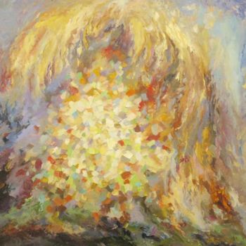 Pintura intitulada "Рождение весны--Bir…" por Anatoly, Obras de arte originais, Óleo