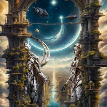 数字艺术 标题为“The Gate” 由Spik3, 原创艺术品, 数字油画