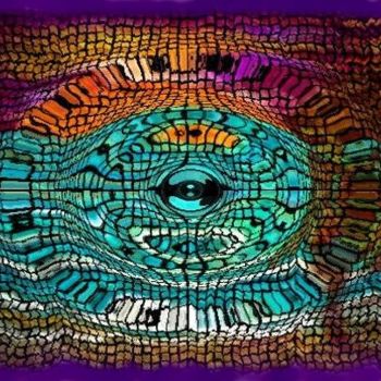 Digital Arts titled "Eye Of The Storm" by Spirit Dove Durand, Original Artwork