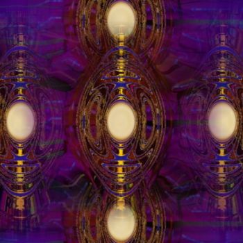 Digital Arts titled "Purple Lights" by Spirit Dove Durand, Original Artwork