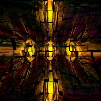Digital Arts titled "Stained Glass 1" by Spirit Dove Durand, Original Artwork