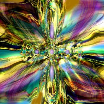 Digital Arts titled "Rainbow Pearl" by Spirit Dove Durand, Original Artwork