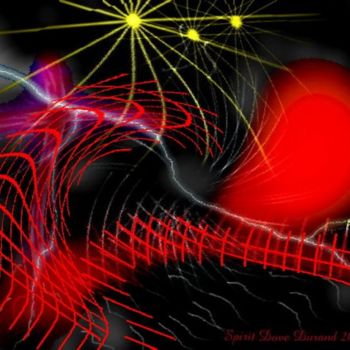 Arts numériques intitulée "Cosmic Wobble 2" par Spirit Dove Durand, Œuvre d'art originale