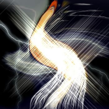 Arts numériques intitulée "Angel Manifesting" par Spirit Dove Durand, Œuvre d'art originale