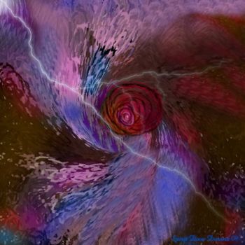 Digital Arts titled "Creation Of A Rose" by Spirit Dove Durand, Original Artwork