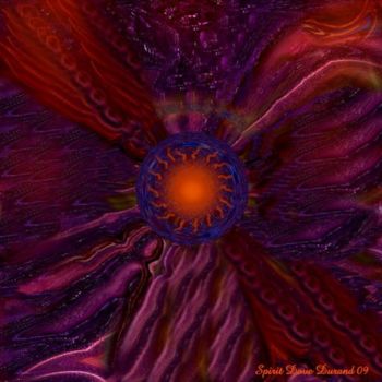 Arte digital titulada "Sun Flower" por Spirit Dove Durand, Obra de arte original